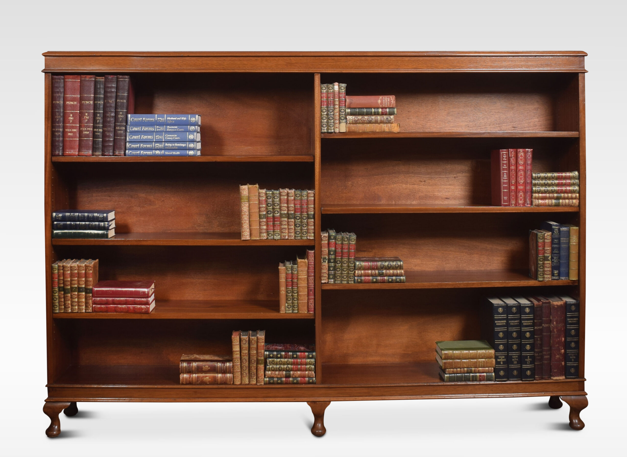 Large mahogany open bookcase Shacklady's Antiques