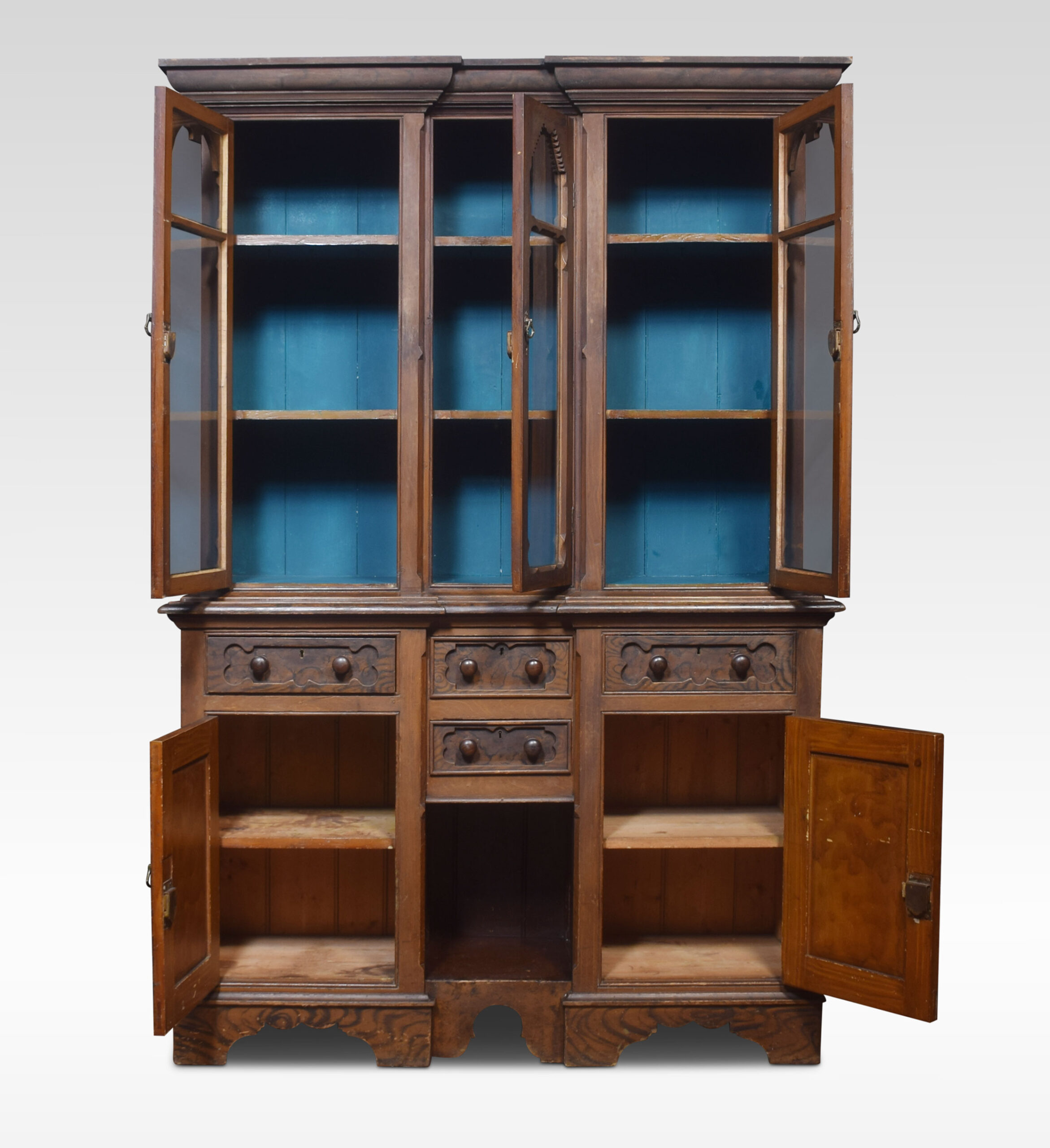 Scrumbled painted pine kitchen dresser Shacklady's Antiques