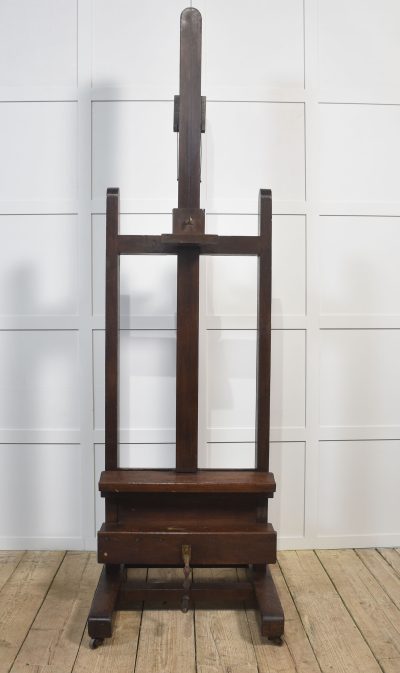 Monumental Fully Adjustable Oak Artist’s Studio Easel