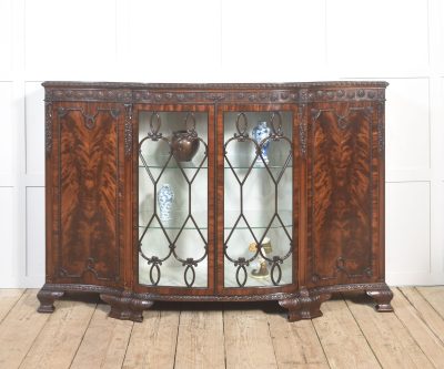 Chippendale Revival Mahogany Display Cabinet